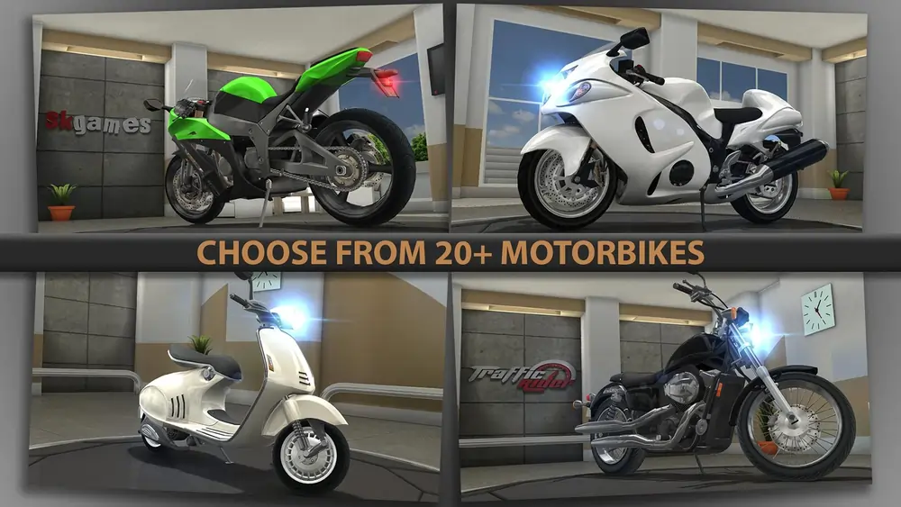 Traffic Rider Mod Apk Gameplay Screenshot